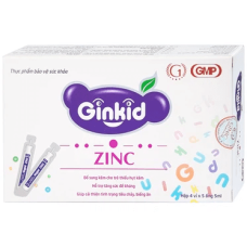 Siro Ginkid ZinC bổ sung kẽm, tăng sức đề kháng (20 ống x 5ml)