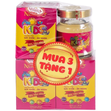 Nước Yến Sào Cao Cấp cho trẻ em Nunest Kids giúp tăng cường sức khỏe, giúp ăn ngon (4 hũ x 70ml)